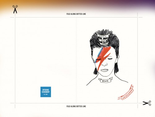 cartoline di Natale, Auguri di Natale, Natale, biglietti d'auguri, pronte all'uso, David Bowie, Run-DMC, Grimes, Fetty Wap