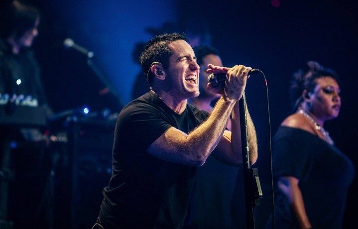 Trent Reznor durante l'esibizione dei Nine Inch Nails ad Austin City Limits del 18 ottobre scorso