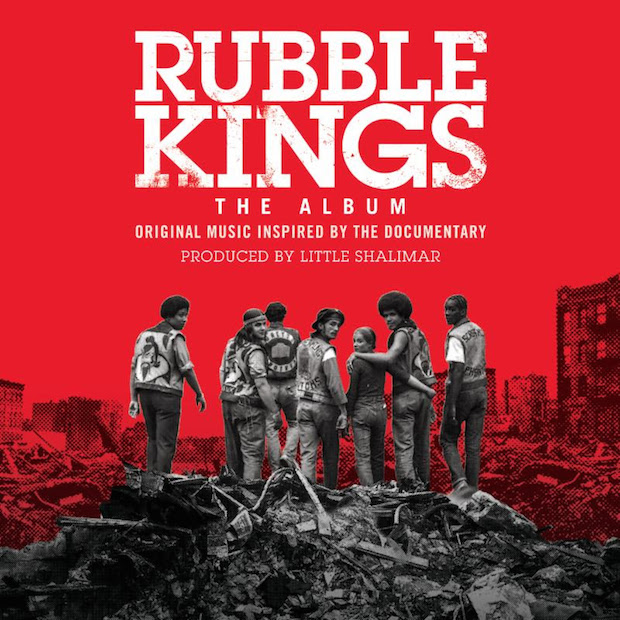 La cover del disco, colonna sonora del documentario "Rubble Kings"
