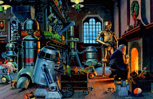 La cover dell'album di Natale cantato da R2-D2 e C3PO