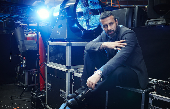 Luca Tommassini al Mediolanum Forum durante le prove della finale di X Factor. Foto di Carlo Furgeri Gilbert