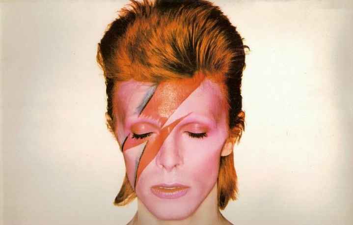 David Bowie sulla cover di "Aladdin Sane"