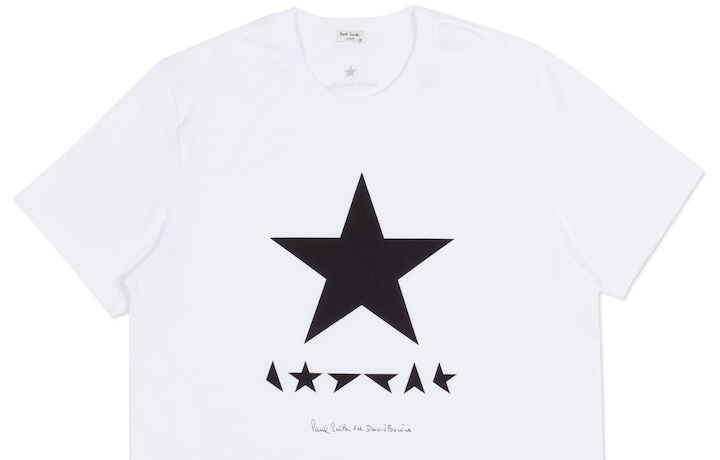 Una delle t-shirt realizzate da Paul Smith per Bowie