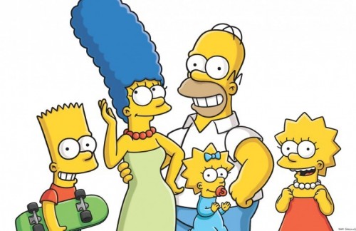 La famiglia Simpson al completo. Foto: Facebook