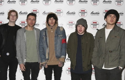 I Bring Me The Orizon sono Matt Kean, Jordan Fish, Oliver Sykes, Lee Malia e Matthew Nicholls agli NME Awards a Brixton, Londra - Photo by Dave J Hogan/Dave J Hogan/Getty Images
