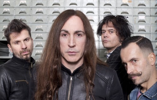 Gli Afterhours – da sinistra, Rodrigo Erasmo, Manuel Agnelli, Roberto dell'Era, Xavier Iriondo. Foto di Silvia Tofani