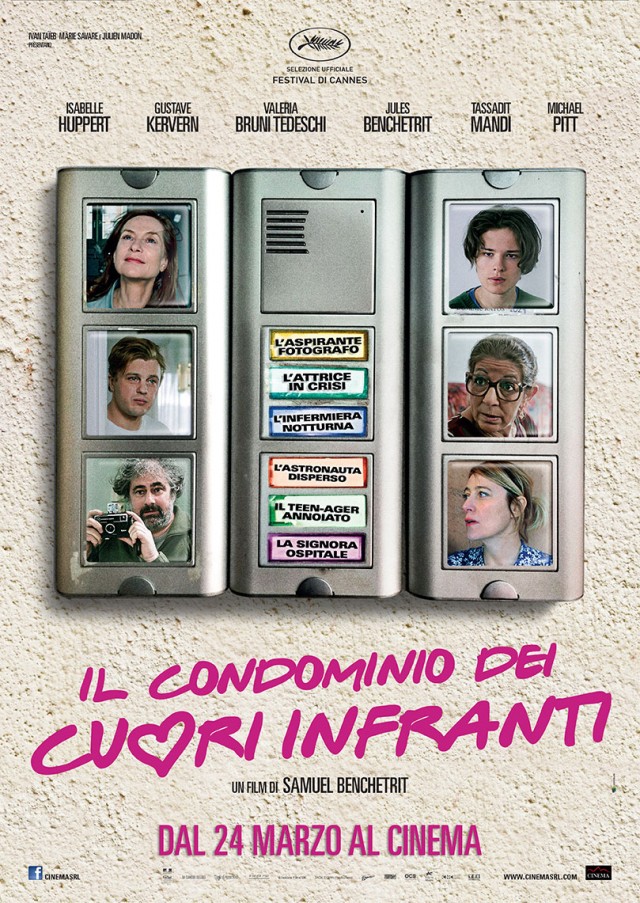 La locandina di "Il condominio dei cuori infranti", dal 24 marzo al cinema