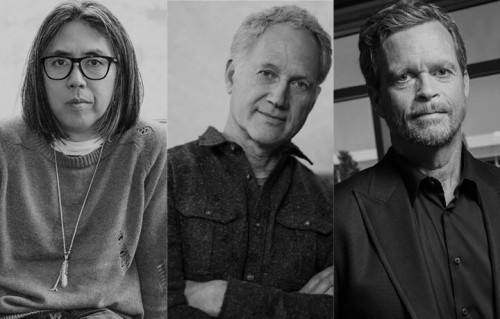 Da sinistra, Hiroshi Fujiwara, Tinker Hatfield e Mark Parker