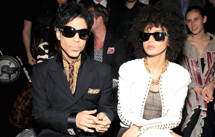Prince e Andy Allo allo show di Versace per H&M