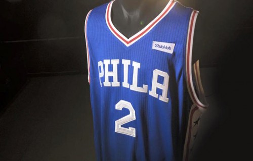 La prima immagine della maglia dei 76ers della stagione 2017/18