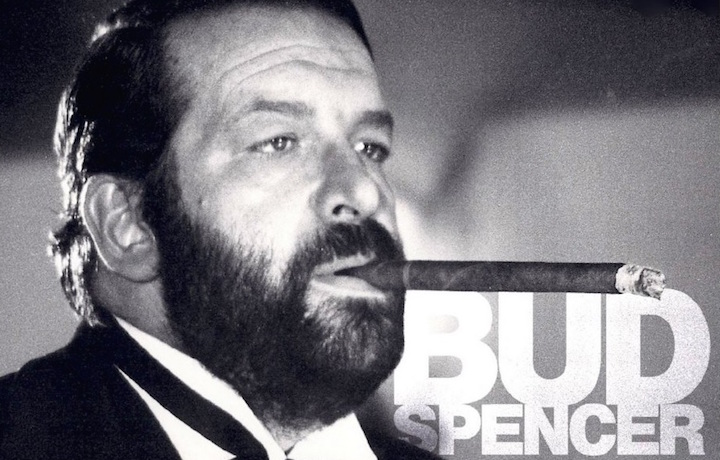 Bud Spencer sulla cover del suo album solista Futtetenne