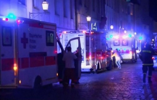 24 lulgio 2016 - Nuova esplosione ad Ansbach, in Germania - Foto via Twitter