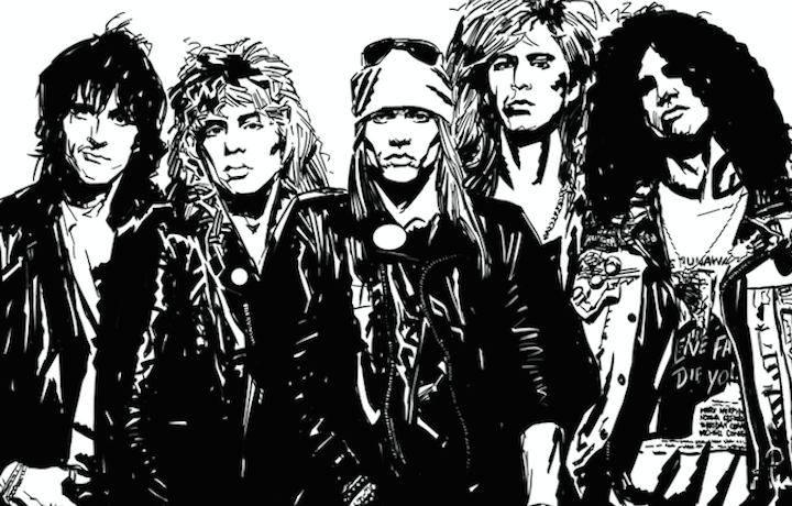 Tutta La Storia Dei Guns N Roses In Un Fumetto Bianco E Nero Rolling Stone Italia