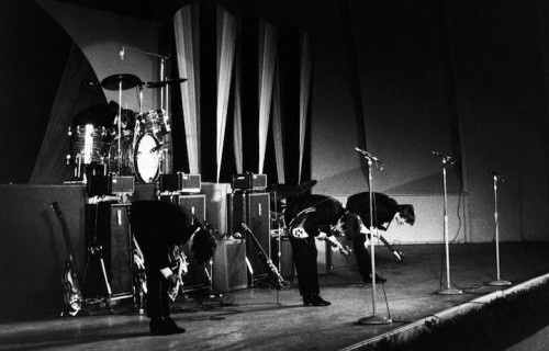 I Beatles all'Hollywood Bowl di Los Angeles il 23 agosto 1964. ©Getty Images