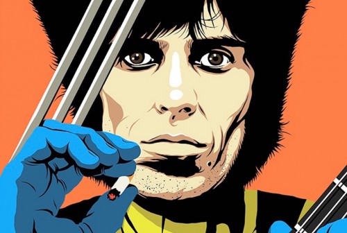 Billy Corgan, Jimi Hendrix, Bob Dylan, Chuck Berry, Joan Jett, Johnny Cash, Johnny Ramone, Keith Richards, Kurt Cobain, Prince, Slash, illustration, illustrazioni, super eroi, Butcher Billy,