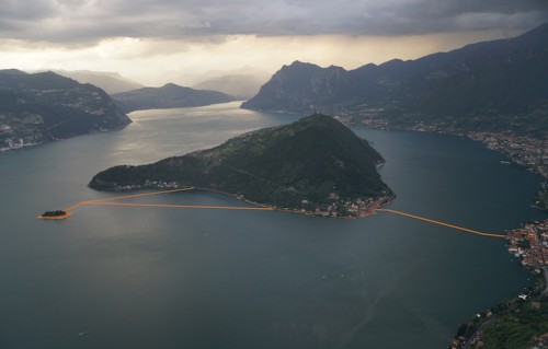 "The Floating Piers" sarà smantellato domenica. Foto: Wolfgang Volz © 2016 Christo