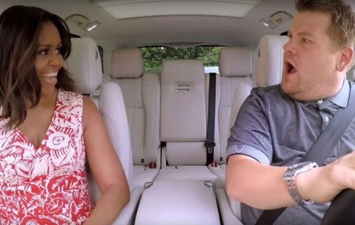 Michelle Obama e James Corden