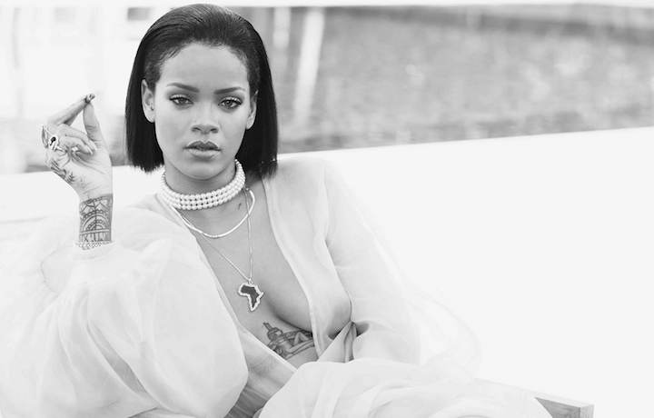 Rihanna nel backstage dell'ultimo video "Needed Me"