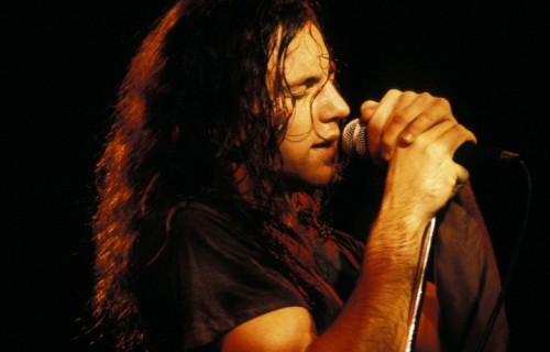 Eddie Vedder dei Pearl Jam, foto di Michel Linssen/Redferns
