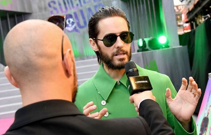 Jared Leto all'anteprima londinese di Suicide Squad. Foto Getty Images
