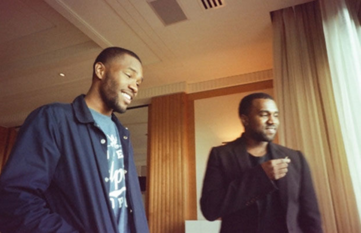 Frank Ocean e Kanye West in studio. Foto: Twitter