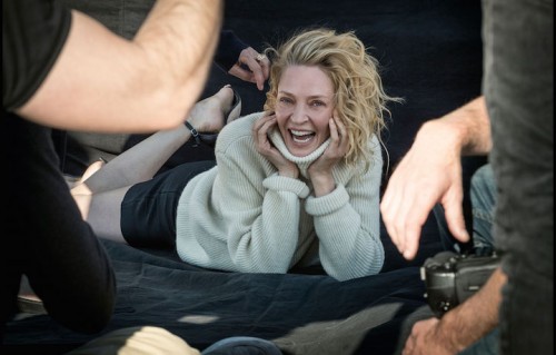 Uma Thurman sul set del Calendario Pirelli