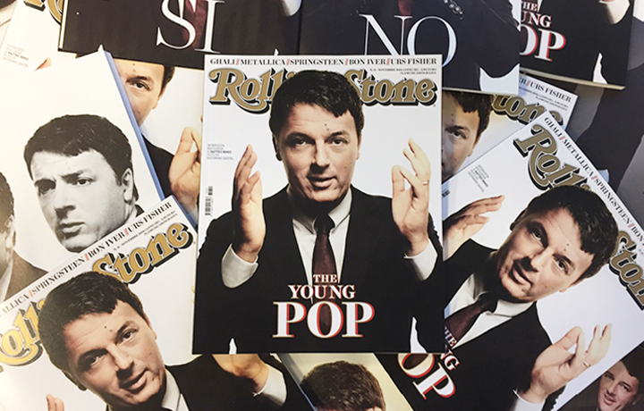 «Sono l’anti rockstar per eccellenza», Matteo Renzi sulla copertina di Rolling Stone di novembre