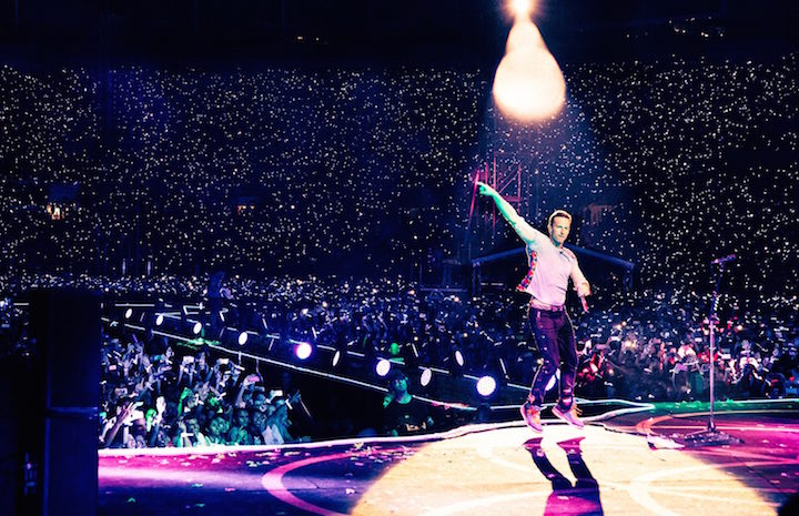Coldplay live foto via Facebook