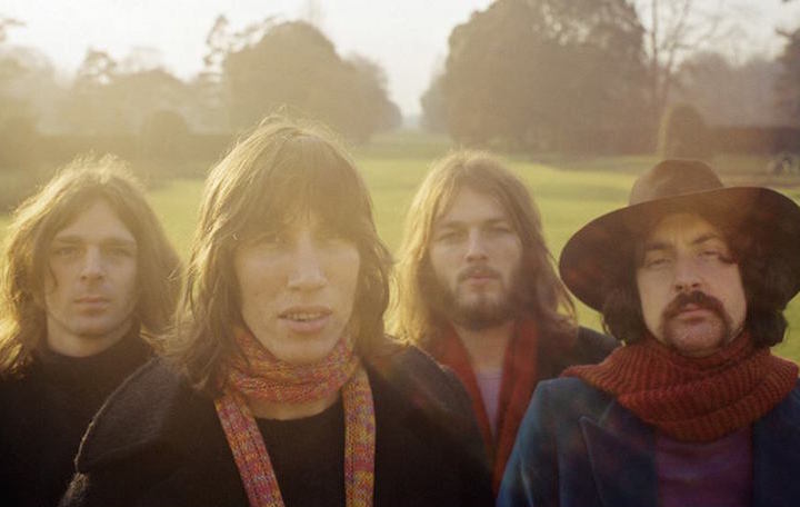 I Pink Floyd nel 1969, foto via Facebook