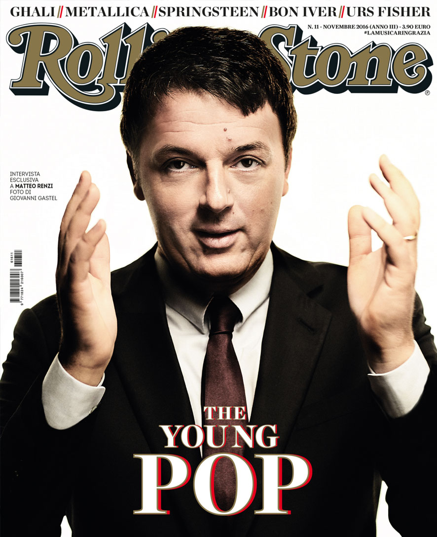 «Sono l’anti rockstar per eccellenza», Matteo Renzi in copertina di Rolling Stone di novembre