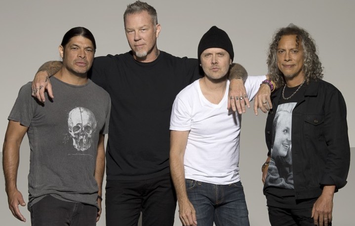 I Metallica sono, da sinistra, Robert Trujillo, James Hetfield, Lars Ulrich e Kirk Hammett. Si sono preparati duramente per l’uscita del disco Hardwired... To Self-Destruct, il 18 novembre, e all’avvio del nuovo tour mondiale - Foto Ross Halfin