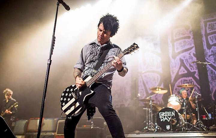 Green Day live, foto via Facebook
