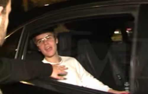 Justin Bieber prima del live a Barcellona