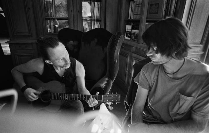 Thom Yorke e Johnny Greenwood dei Radiohead, foto via Facebook