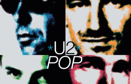 Un dettaglio della copertina di Pop, il nono album degli U2