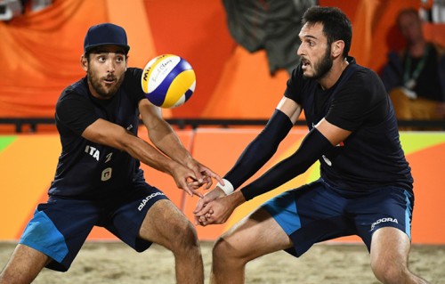 Daniele Lupo e Paolo Nicolai a RIo 2016. AFP PHOTO / Leon NEAL