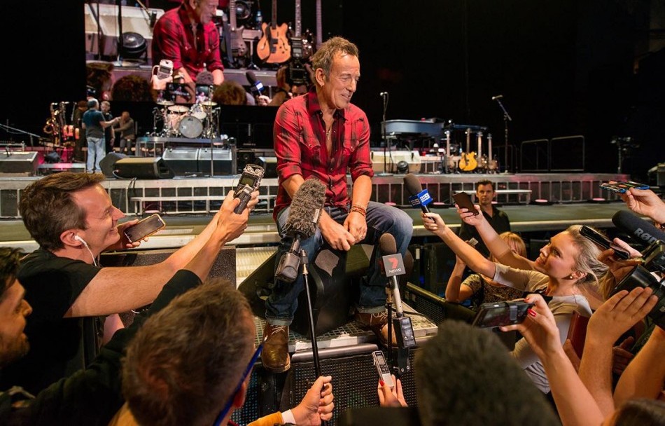 Bruce Springsteen alla Perth Arena. Photo di Duncan Barnes, via Facebook