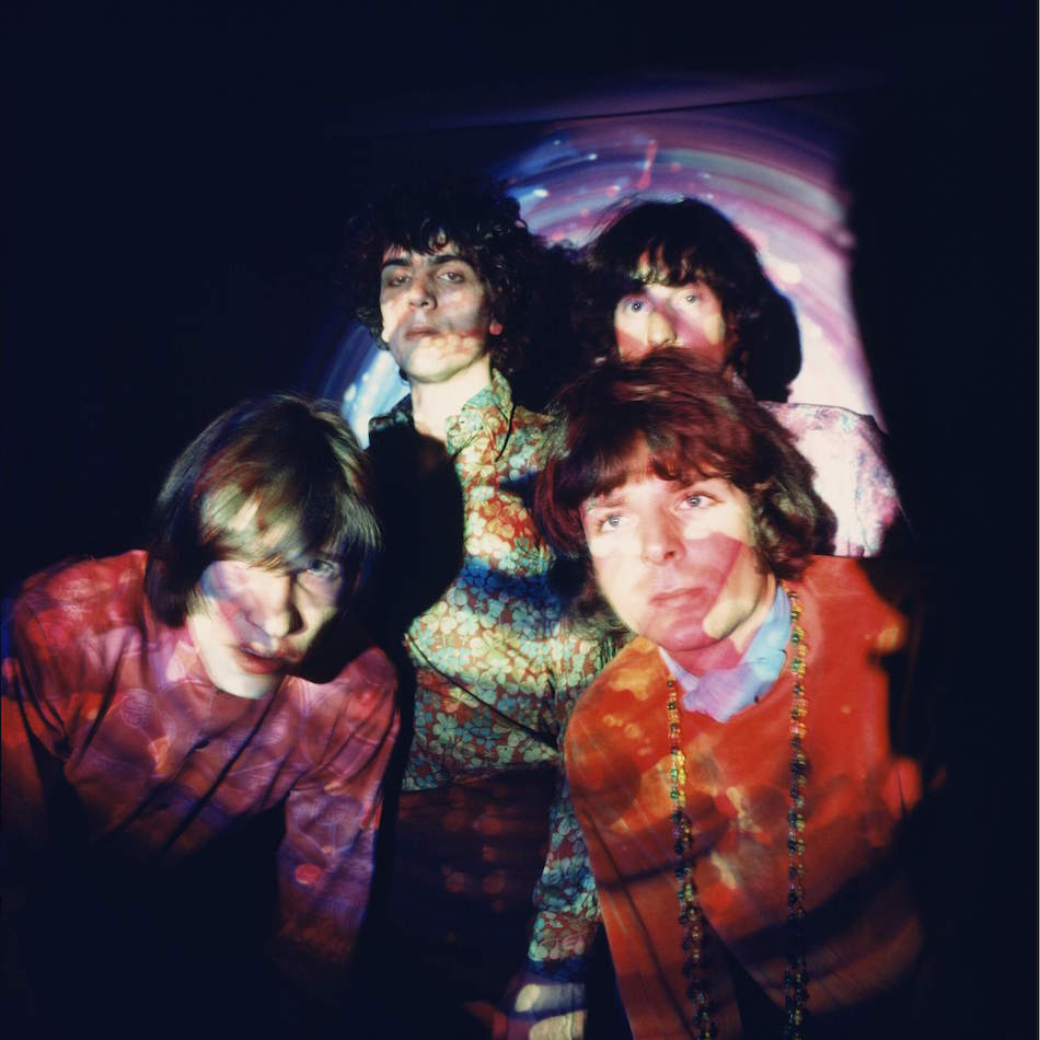 PinK Floyd. Da sinistra: Roger Waters, Syd Barrett, Nick Mason, Rick Wright. Foto di Andrew Whittuck/Redferns
