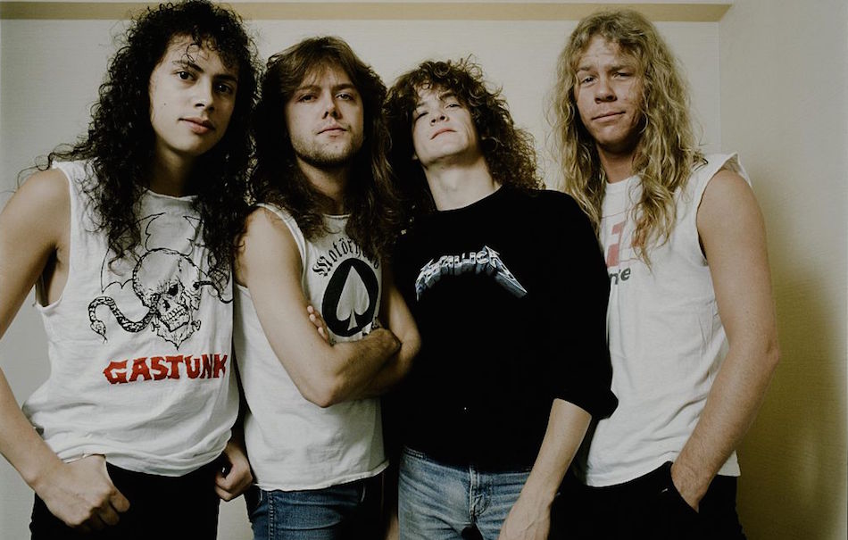 Metallica nel 1986 a Tokyo, foto di Koh Hasebe/Shinko Music/Getty Images