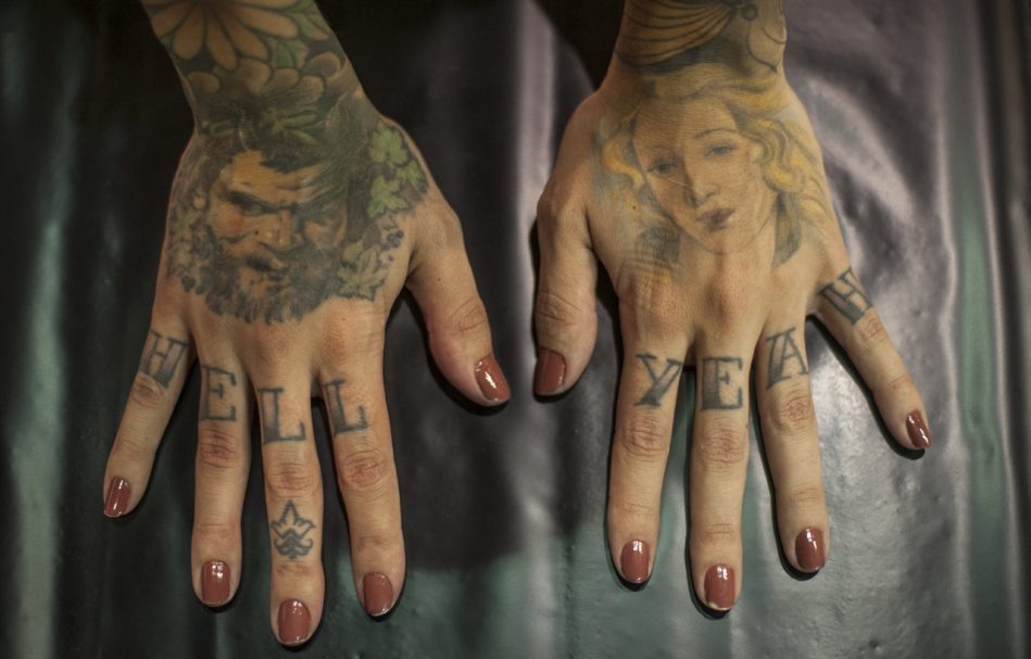 Le mani di Monique Peres, Tattoo Expo Bologna - Foto di Michele Lapini