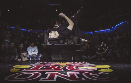 Kacyo durante la finale del Bc One a Firenze