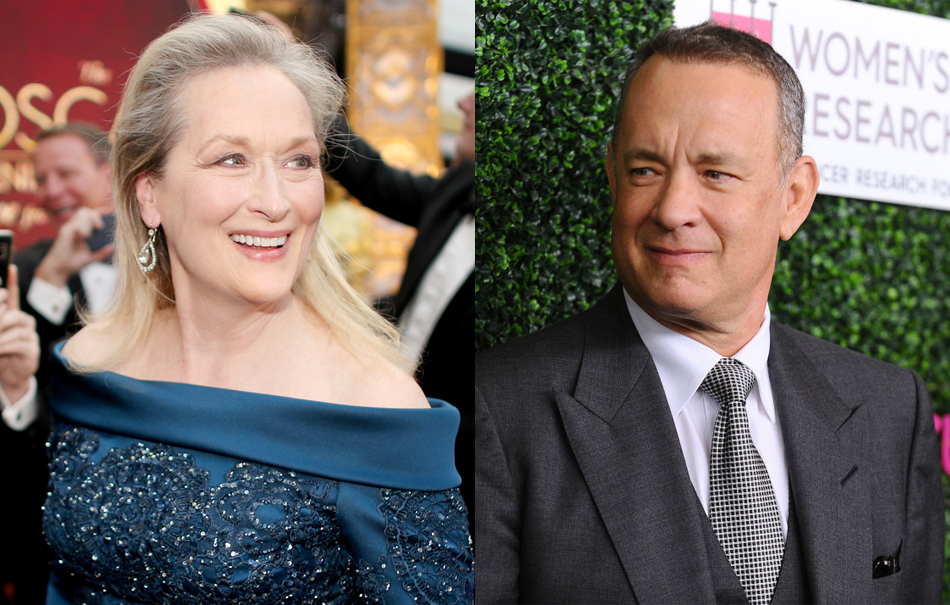 Meryl Streep e Tom Hanks (Foto di Christopher Polk/Getty Images / Foto di Jason LaVeris/FilmMagic)