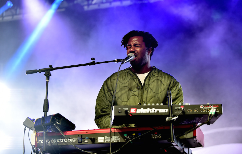 Sampha al Coachella durante la sua performance del 14 aprile. Foto di Emma McIntyre/Getty Images for Coachella