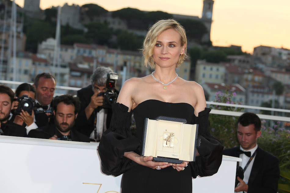 Diane Kruger premiata come miglior attrice alla settantesima edizione del Festival di Cannes. Foto di Tony Barson/FilmMagic