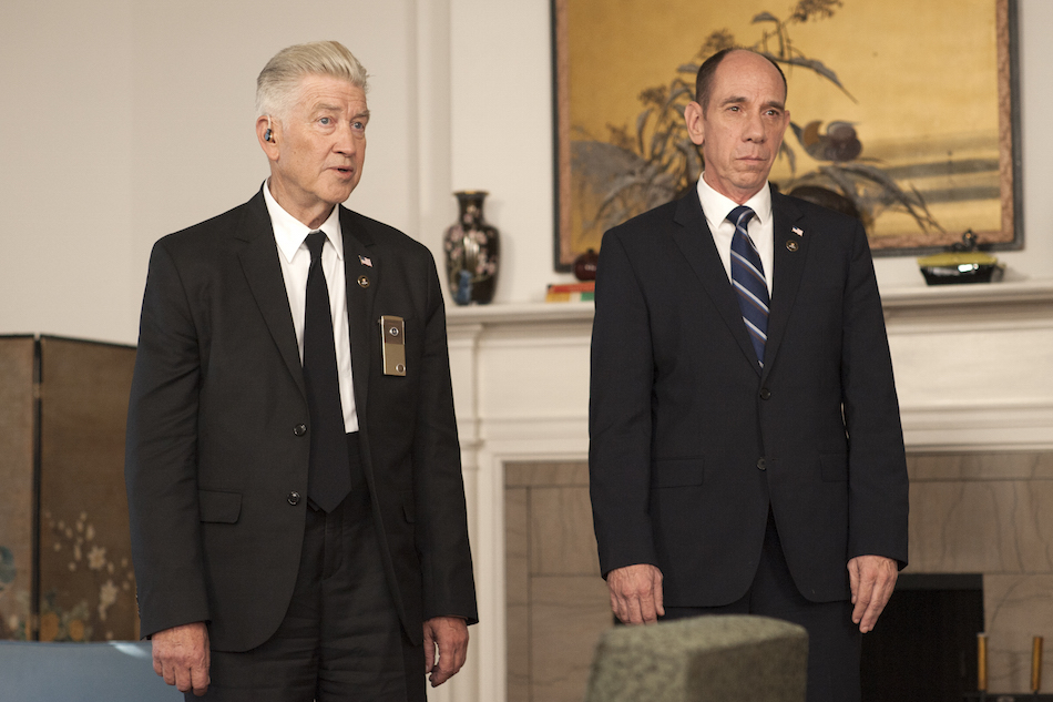 David Lynch e Miguel Ferrer in una scena di ‘Twin Peaks’. Foto di Suzanne Tenner/SHOWTIME