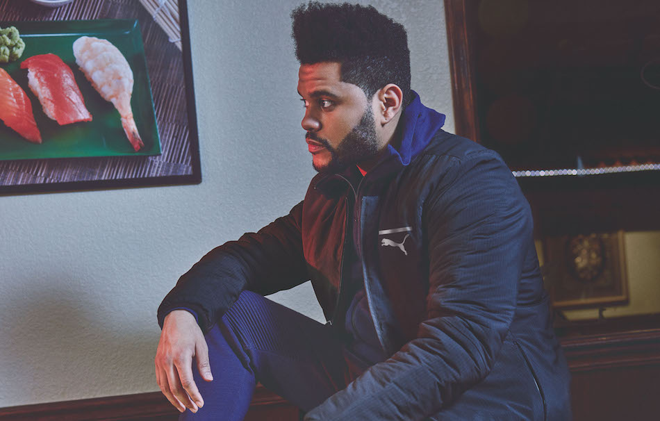 The Weeknd in uno scatto della campagna per Tsugi Netfit