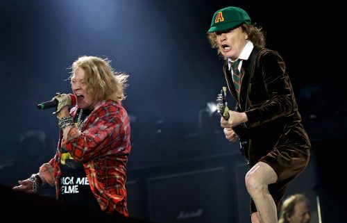 Axl Rose Angus Young Guns N Roses AC/DC