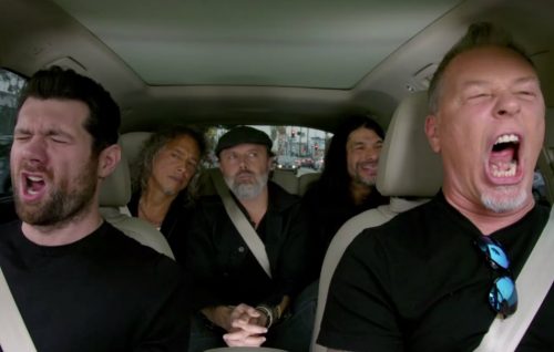 metallica carpool karaoke