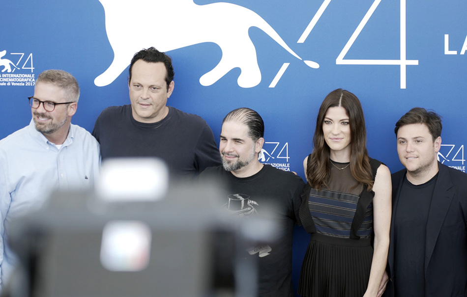 Il cast di 'Brawl in cell block 99' a Venezia 74. Credit: Guido Alberto Mattei 