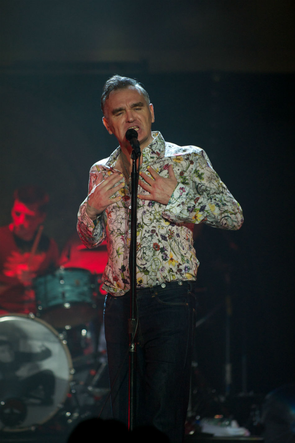 Morrissey all’auditorium della Hollywood High School di Los Angeles - Foto di Scott Uchida